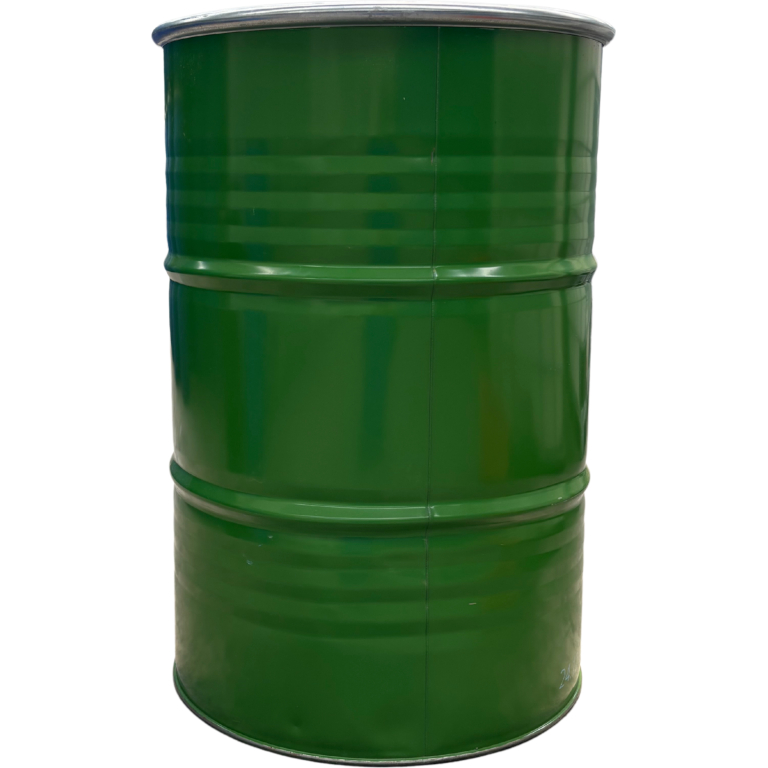 213 literes levehető tetejű,bajonett záras mosott fémhordó,Élelmiszeres, UN