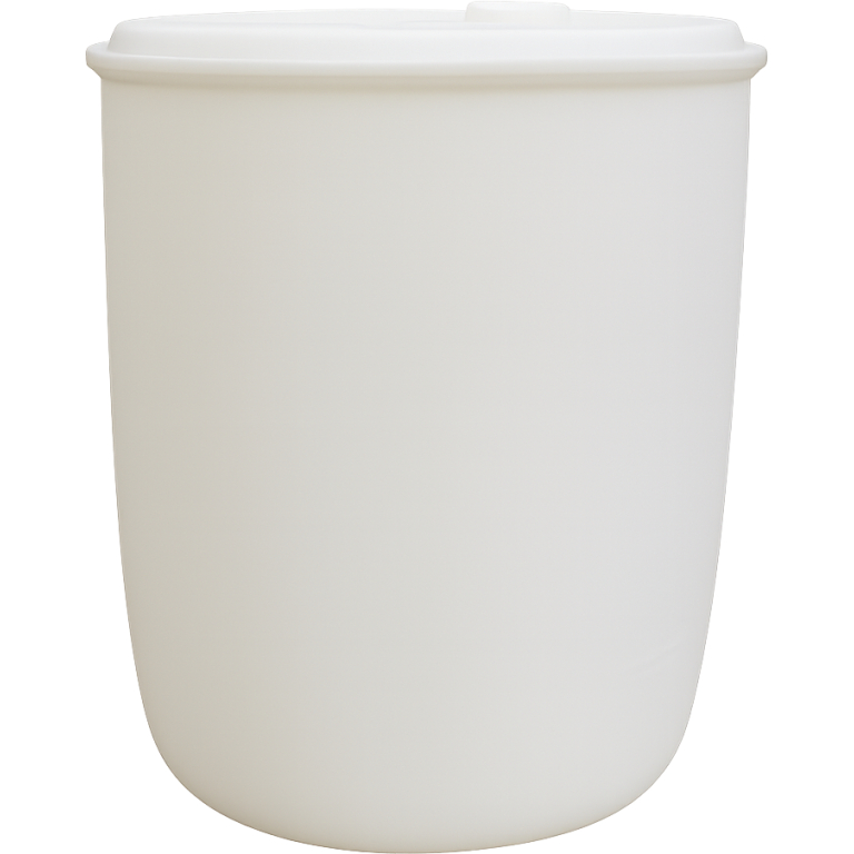 120 Literes VALÉREX rögzített tetejű mosott, élelmiszeres műanyag hordó, UN minősített