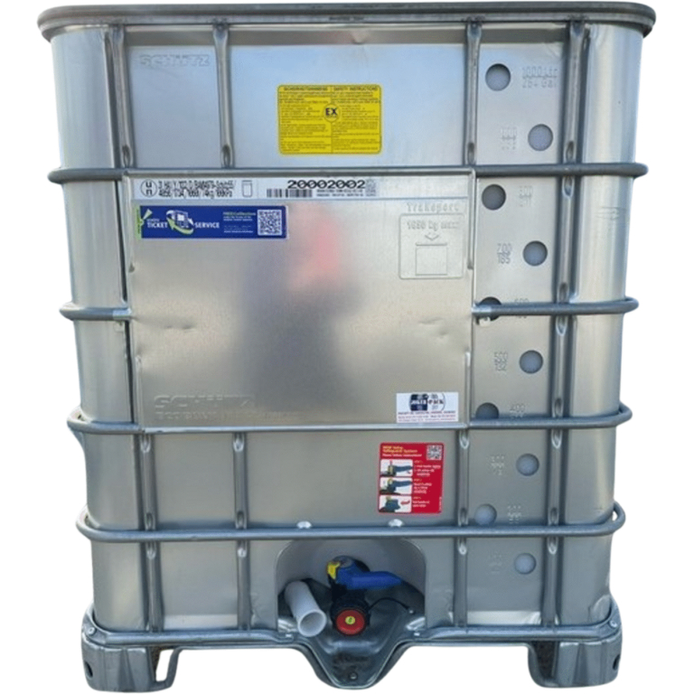 SCHÜTZ SX-EX speciális 1000 literes mosott , Fém palástos IBC tartály,UN